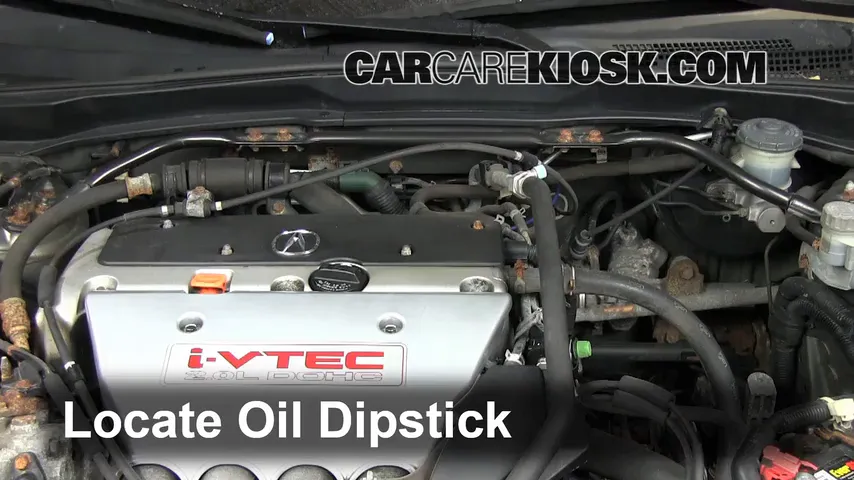 2002 Acura RSX Type-S 2.0L 4 Cyl. Aceite Controlar nivel de aceite